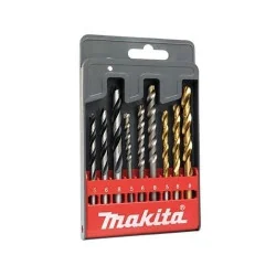 SET BROCAS METAL-MADERA-CONCRETO ESTUCHE 9PZ D-08660 MAKITA