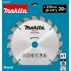 Disco de Sierra Circular 9-1/4" (235mm) 20 Dientes Makita D-81474