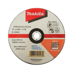 DISCO CORTE ACERO INOX. 9" (180 X 2 X 22.23) CD WA D-18845 MAKITA