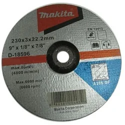 DISCO CORTE METAL 9" (230 X 3 X 22.23) CD A30S-BF D-18596 MAKITA