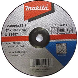DISCO DESBASTE METAL 9" (180 X 6 X 22.23) CD A24R- D-18487 MAKITA