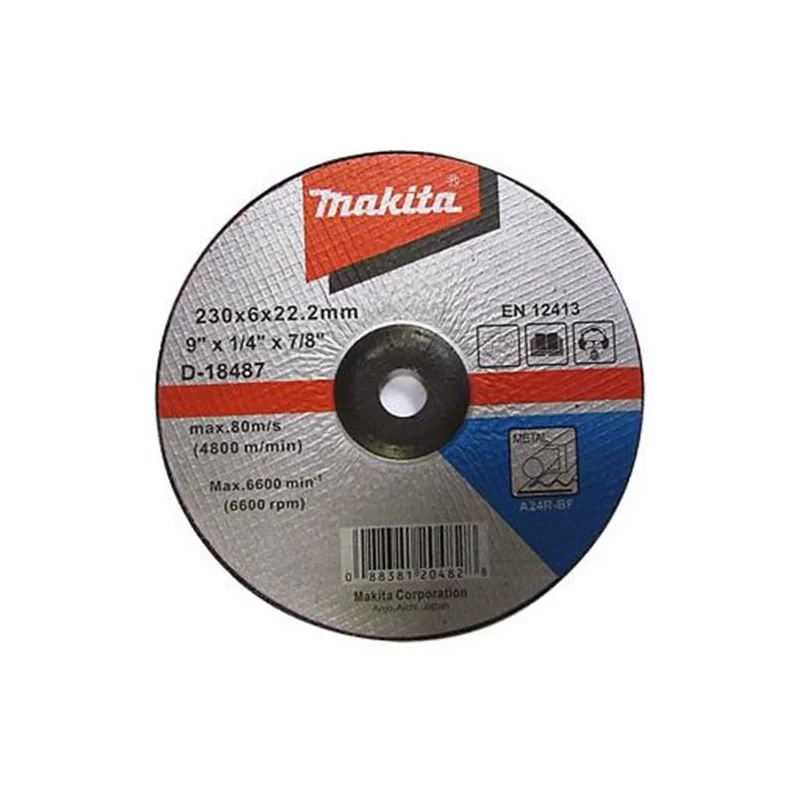 DISCO DESBASTE METAL 9" (180 X 6 X 22.23) CD A24R- D-18487 MAKITA