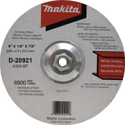 DISCO CORTE METAL 9" (230 X 2.5 X 22.23) A30S D-20921 MAKITA