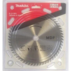 Disco Sierra 7-1/4"X 5/8" X 60 Dte Madera-Mdf D-21381 Makita