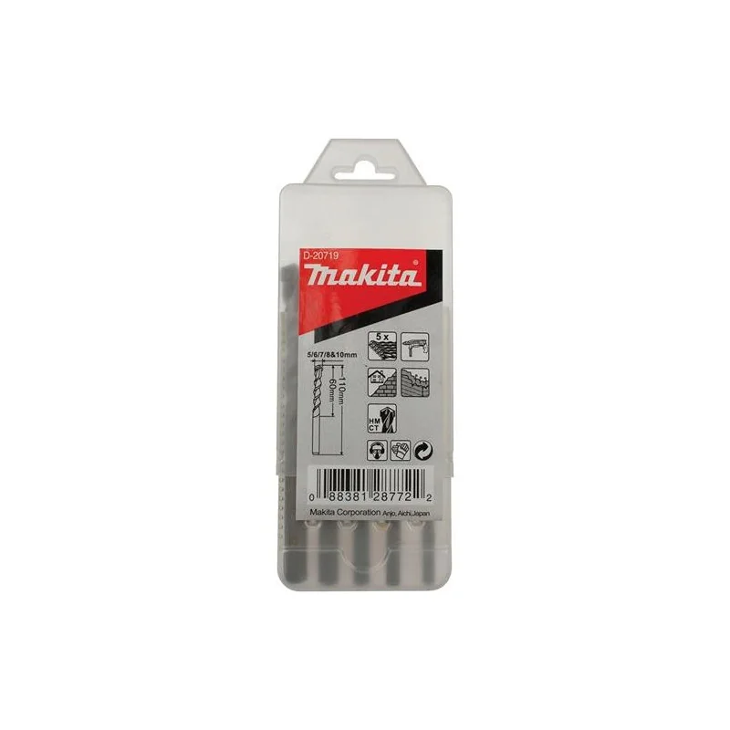 Set Brocas 5 Unid. Concreto 5.6.7.8 Y 10Mm D-20719 Makita