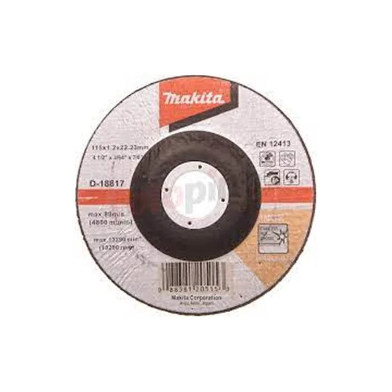 DISCO CORTE ACERO INOX. 4-1/2" (115 X 1.2 X 22.23) D-18817 MAKITA