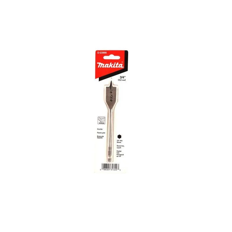 BROCA PALETA 3/4" X 6" (TOMA HEX. 1/4") D-23999 MAKITA