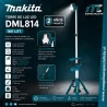 LAMPARA TORRE ILUMINACION 2 POSICIONES 2.240Mm 18V DML814 MAKITA