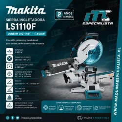 Sierra Ingleteadora Telescópica 10" (255Mm)1.450 W Ls1110F Makita
