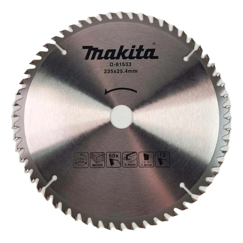Disco de Sierra Circular para Madera 9-1/4 X 60 Dientes Makita D-81533