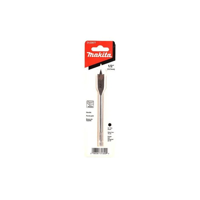 BROCA PALETA 1/2" X 6" (TOMA HEX. 1/4") D-23977 MAKITA