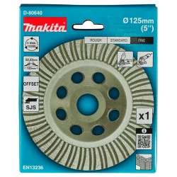 Copa Diamantada 125Mm X 22.23Mm Turbo P/Concreto