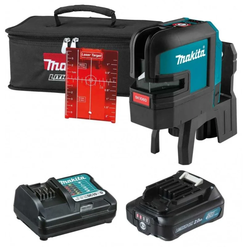 Nivel Laser 12V 25Mt  ±3,0Mm/10Mt Lineas Cruzadas Sk106Dz-1 Makita