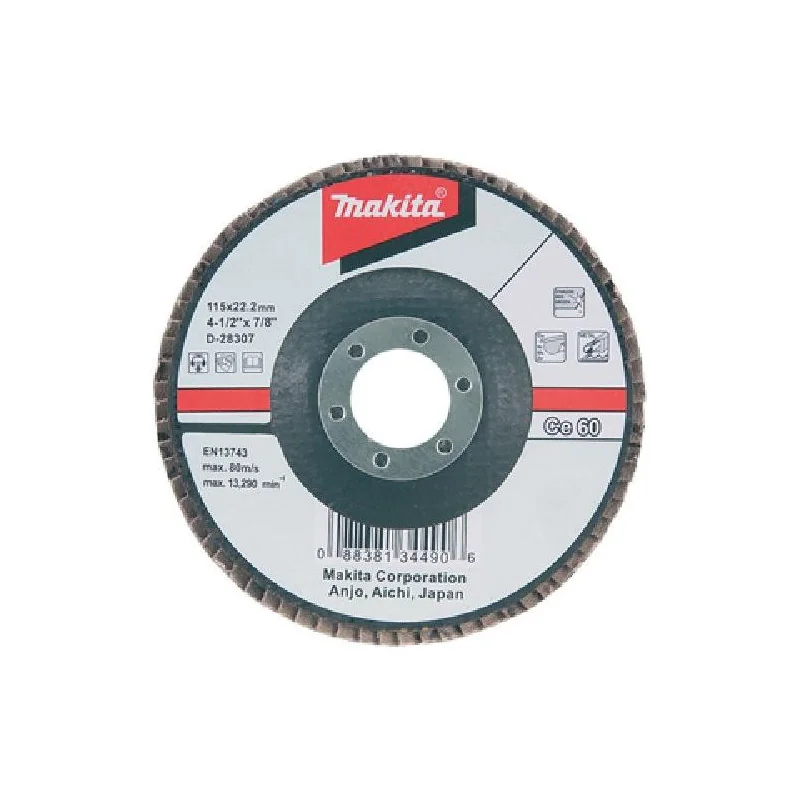 DISCO TRASLAPADO 4 1/2" (115 X 22) GR 60 OX.ALUM M D-28307 MAKITA