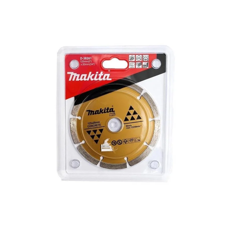 DISCO DIAMANTADO SEG. 5" (125 X 20MM) P/CONCRETO-S D-38261 MAKITA