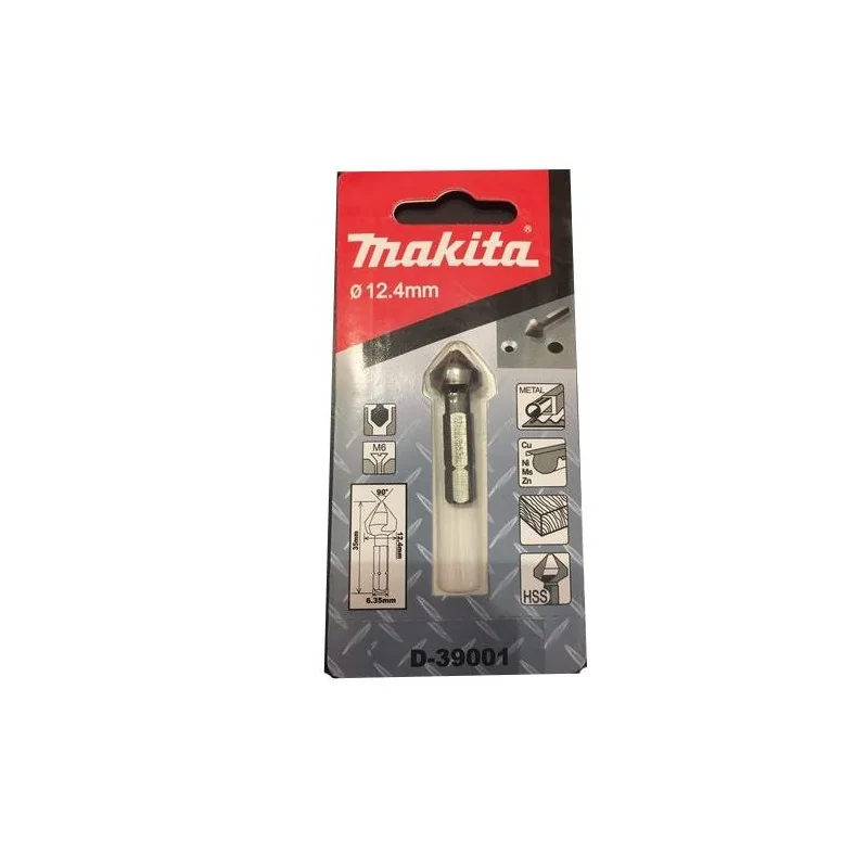 Fresa Conica Avellanada 3 Filos - 12.4 X 35 Mm. - D-39001 Makita
