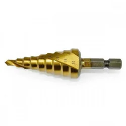 Broca Conica Escalonada Espiral Titanium 4-20Mm. D-40521 Makita