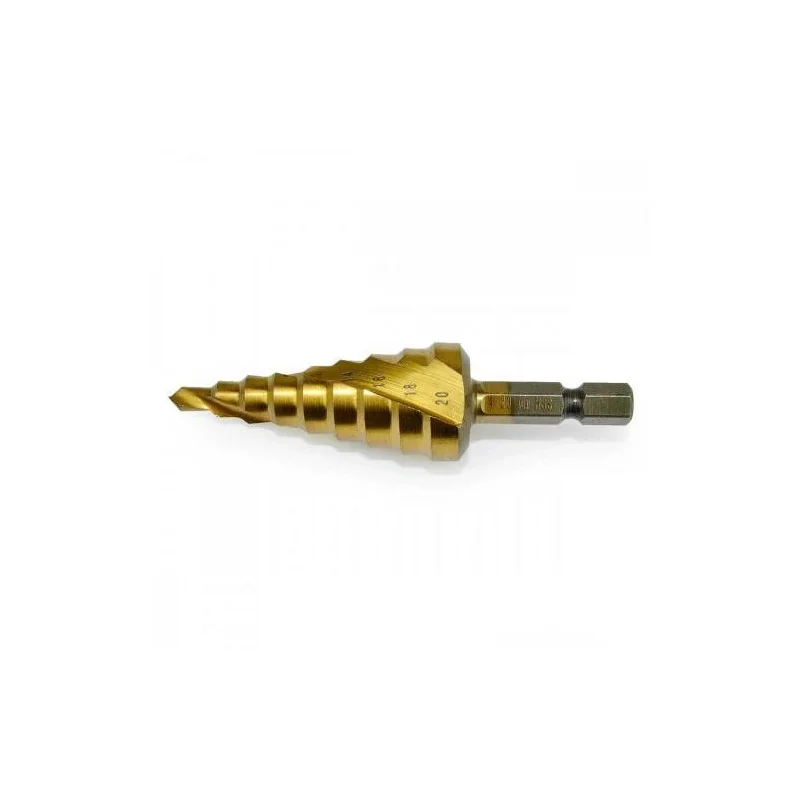 Broca Conica Escalonada Espiral Titanium 4-20Mm. D-40521 Makita