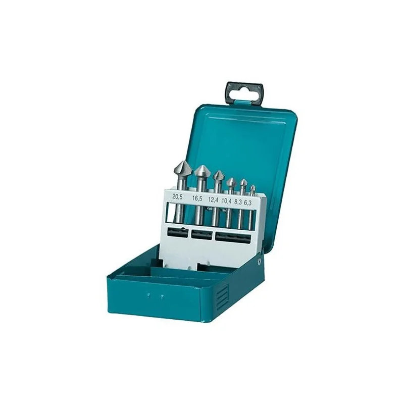 SET FRESAS AVELLANADOR 6 PZS. 6.3/8.3/10.4/12.4/16 D-42503 MAKITA