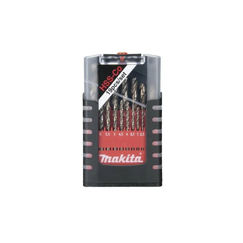 SET BROCAS METAL HSS- COBALTO 19 PCS SET 1-10MM D-50463 MAKITA