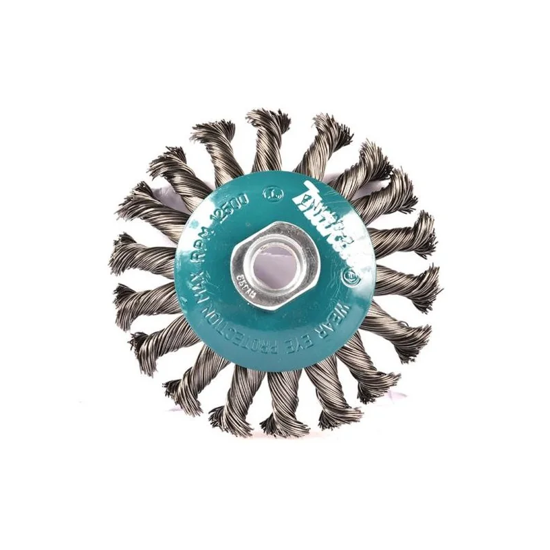 GRATA COPA CONICA 4 1/2"" AC.TRENZADO 0,5MM M14 D-55413 MAKITA