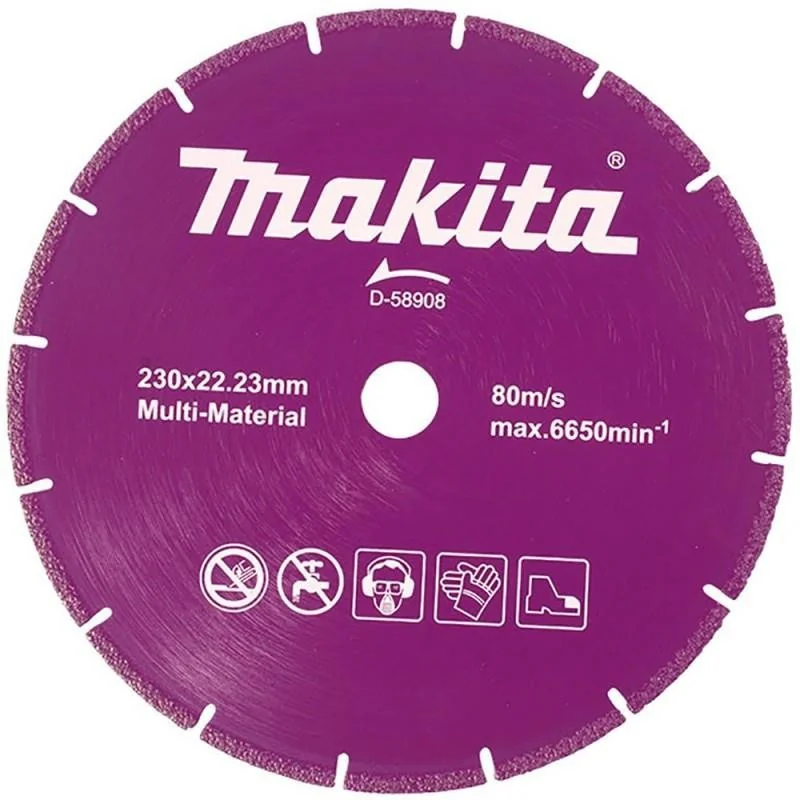 Disco Diamantado Seg. 9" (230 X 22.23Mm) P/Horm.Ar D-58908 Makita