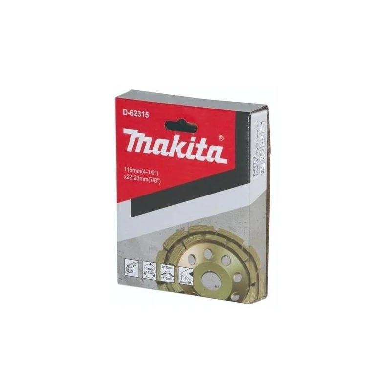 COPA DIAMANTADA DOBLE SEGM. 4-1/2" (115 X 22.23MM) D-62315 MAKITA