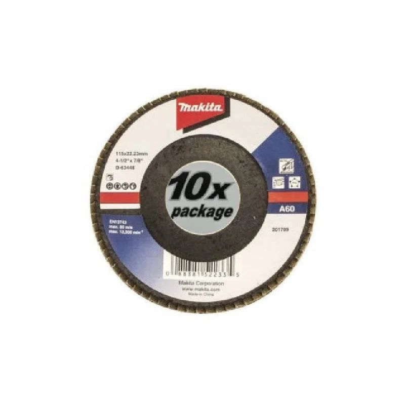 DISCO TRASLAPADO 4 1/2" (115 X 22) GR 60 OX.ALUM M D-63448-10 MAKITA