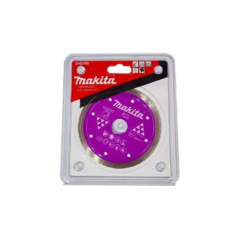 DISCO DIAMANTADO CONT. 4-1/2" (115 X 22,23MM) PORC D-65109 MAKITA