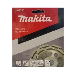 Copa Diamantada Doble Segm. 5" (125 X 22.23Mm) Para C D-66715 Makita