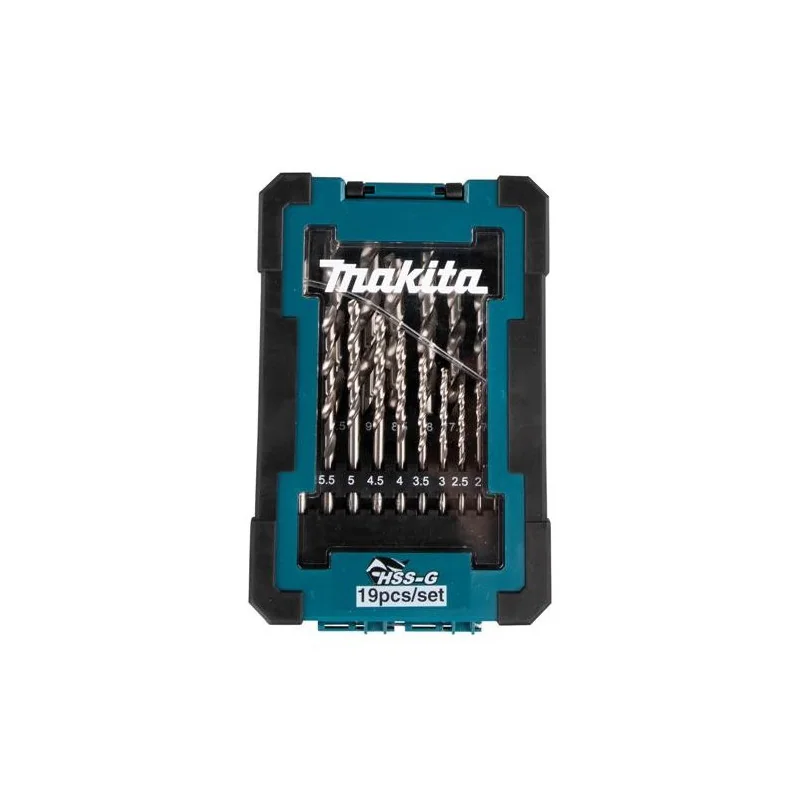 SET BROCAS METAL HSS-G19 PCS SET 1-10MM D-67549 MAKITA