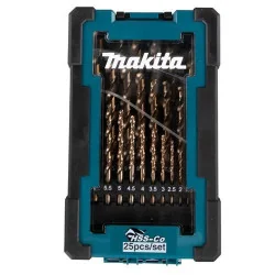 SET BROCAS METAL HSS- COBALTO 25 PCS SET 1-13MM D-67577 MAKITA