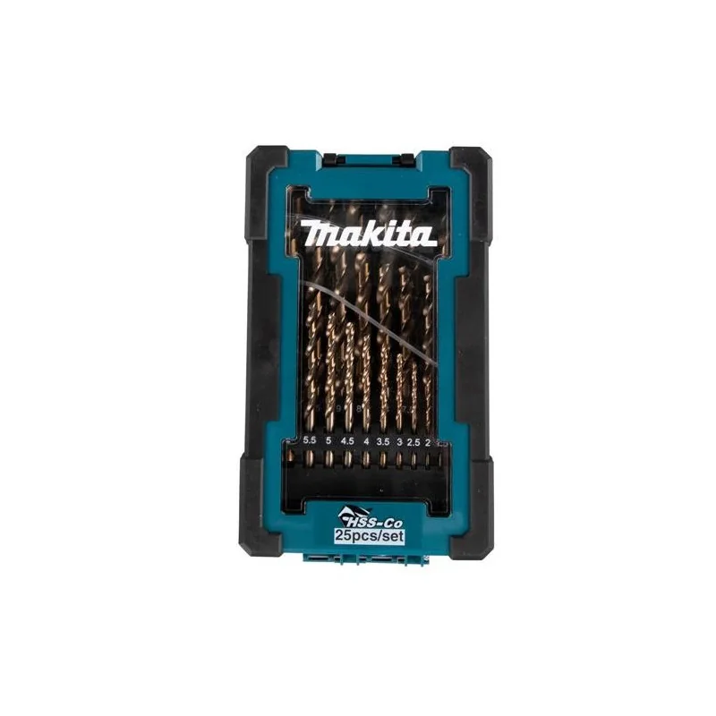 SET BROCAS METAL HSS- COBALTO 25 PCS SET 1-13MM D-67577 MAKITA