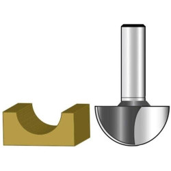 FRESA MEDIA CAÑA 2 FILOS 1/4" X 1/4" EJE 1/4" D-69543 MAKITA