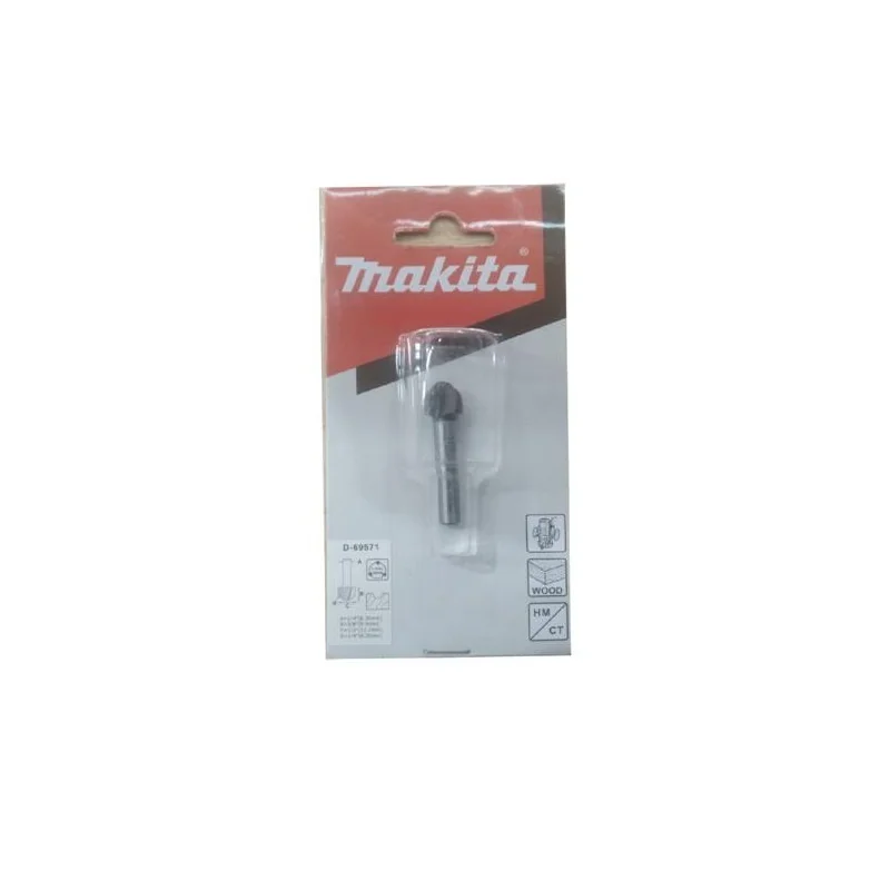 Fresa Media Caña 2 Filos 1/2" X 3/8" Eje 1/4" D-69571 Makita