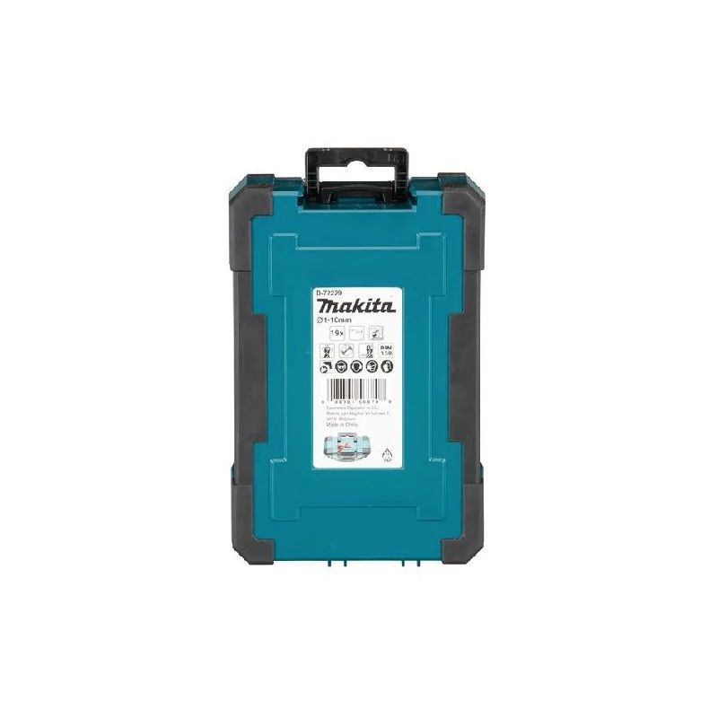 SET BROCA METAL HSS-TIN 19 PZS 1-10MM (CAJA X10SET D-72229-10 MAKITA