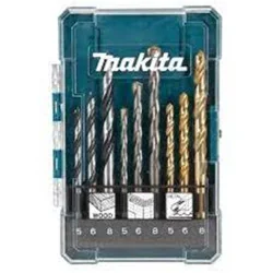 SET BROCAS METAL-MADERA-CONCRETO ESTUCHE 9PZ D-71962 MAKITA