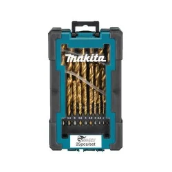 SET BROCA METAL HSS-TIN 25 PZS 1-13MM (CAJA X6SET) D-72235-6 MAKITA