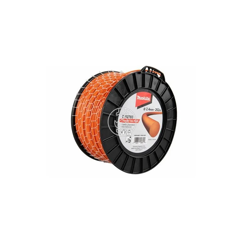 Nylon Redondo Naranjo/2.4 Mm/262 Mt E-02783 Makita