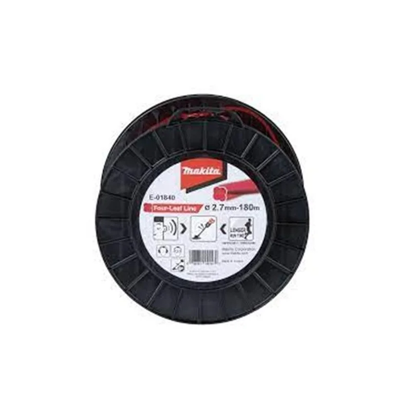 Nylon Estriado Rojo / 2,7 Mm / 180 Mt E-01840 Makita
