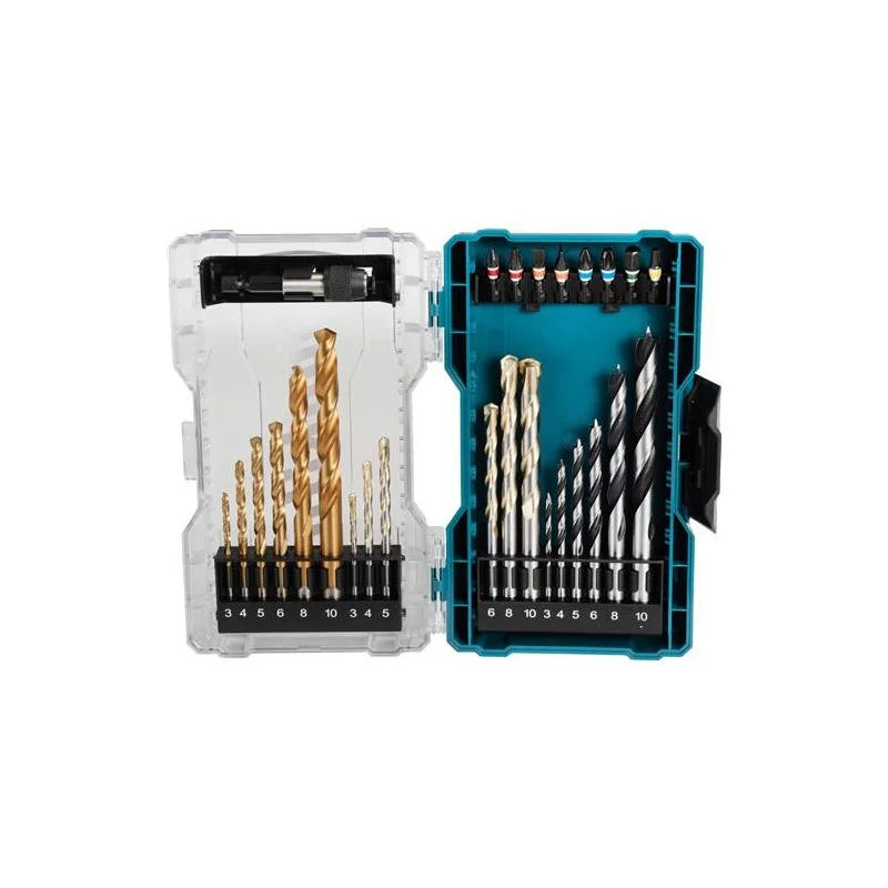 MIX PUNTAS BROCA ADAPTADOR ESTUCHE 27PZ E-07032 MAKITA