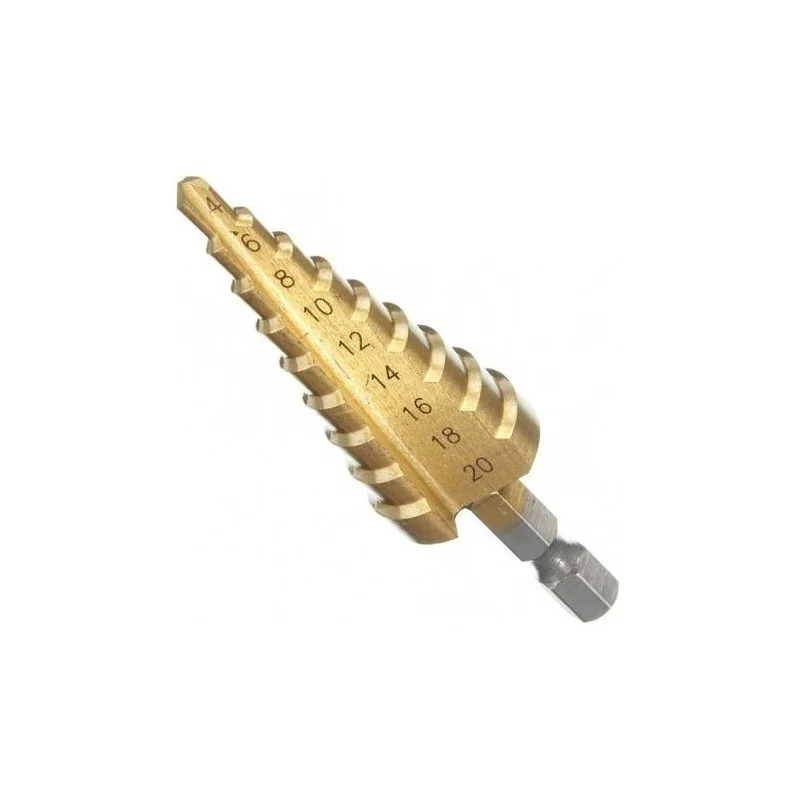 Broca Conica Escalonada Recta Titanium 4-20Mm. D-40129 Makita