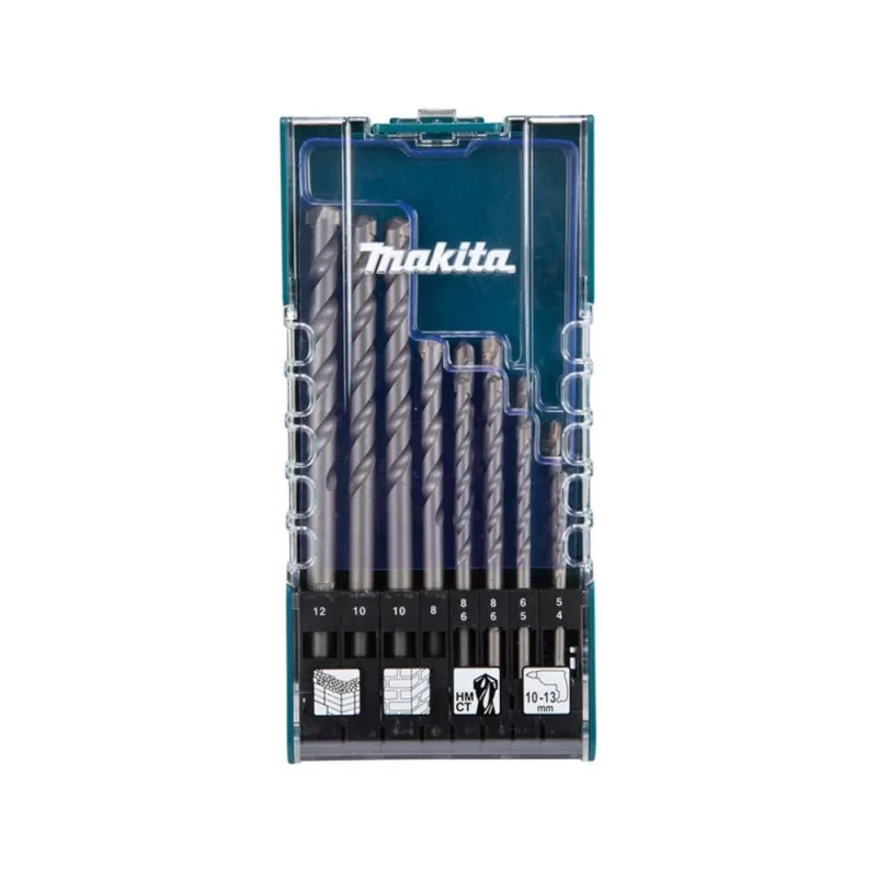 Set Brocas 12 Unid. Concreto 4.0-12.0Mm X2Pz D-77126 Makita