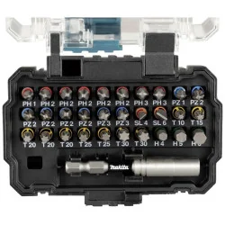 Punta Set Impact Premier Ph-Pz-Torx (1/4"X25Mm) 31 Piezas E-13552 Makita