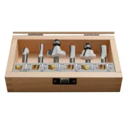 Set De Fresas 6 Unidades Toma 1/4" Madera D-53578 Makita