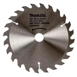 DISCO SIERRA 6-1/2" (165 X 20MM X 24 DTE) MADERA S D-03333 MAKITA