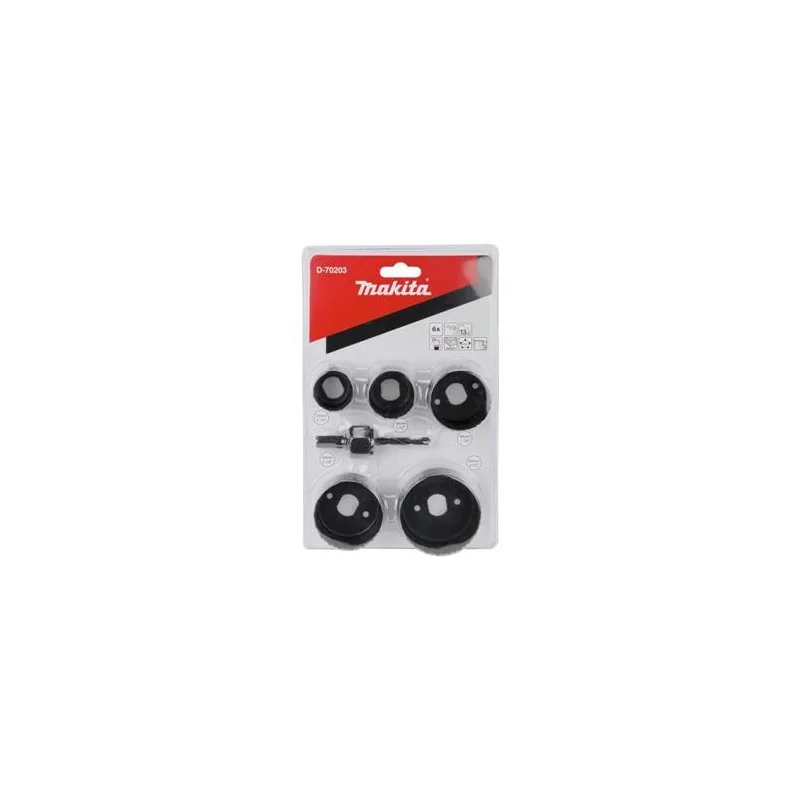 SET SIERRA COPA AC CARBONO 6PZ (32,38,48,54,64Mm,ADAP,Broca) P/Taladrp 10Mm