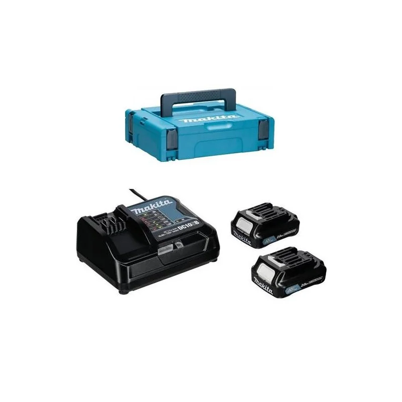 KIT FUENTE 12V 2,0AH CARGADOR DC10SB + BATERIA BL1 197658-5 MAKITA