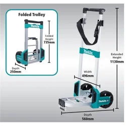 Carro Porta Cajas Makpac Con Cinta De Seguridad Tr00000002 Makita
