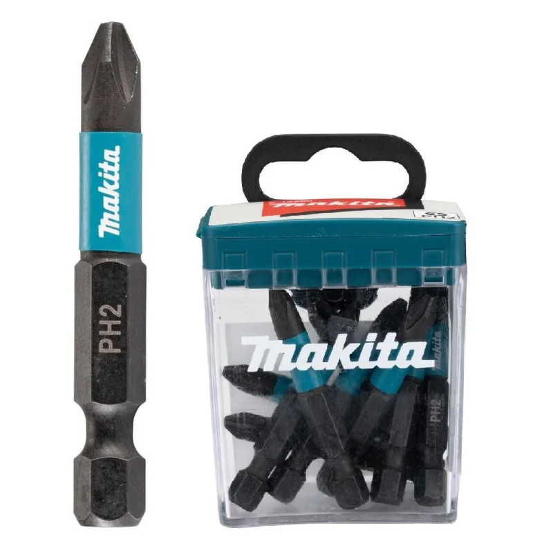 Punta Cruz Impact Black Ph 2 (1/4"X50Mm) Flip-Top E-12407 Makita
